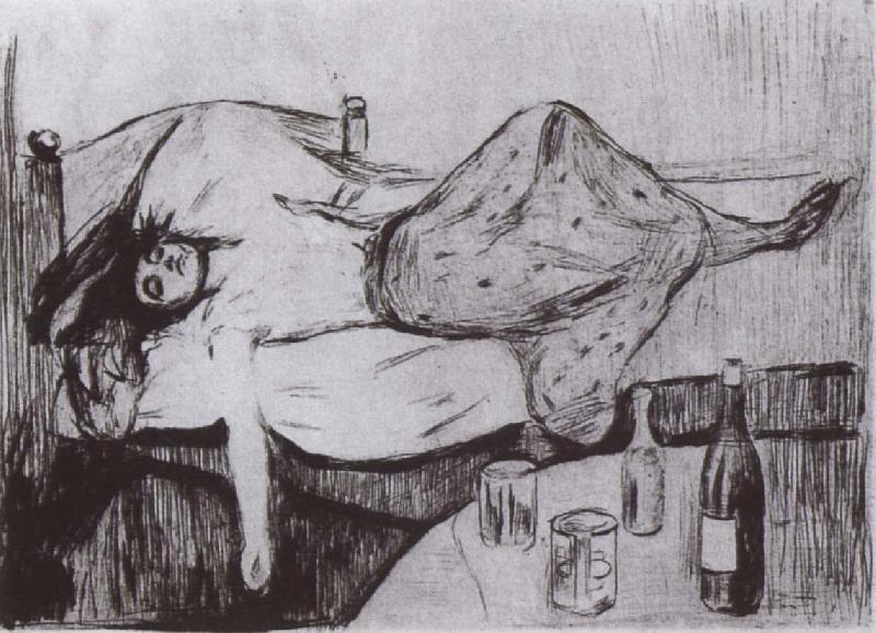 Edvard Munch After the day china oil painting image